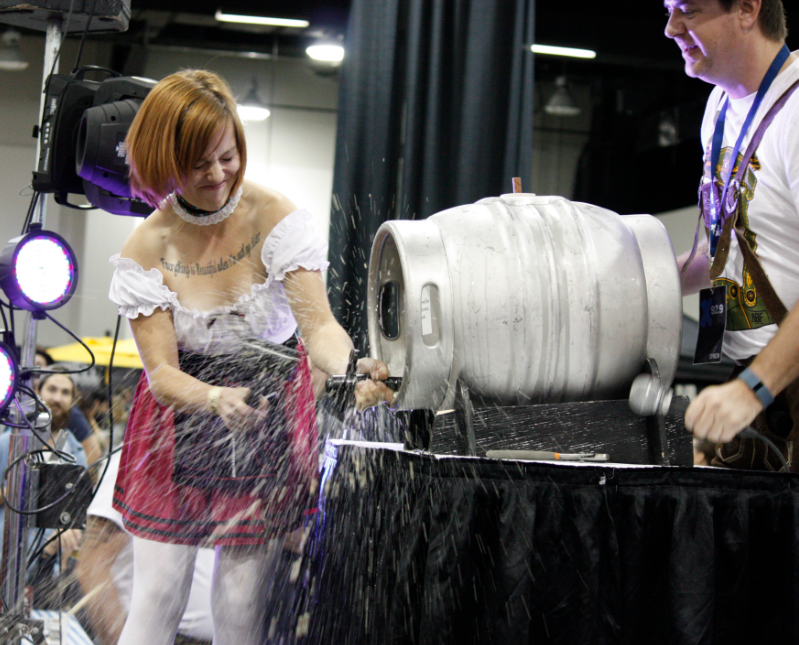 OKTOBERFEST DOESN’T START UNTIL THE MAYOR TAPS THE KEG